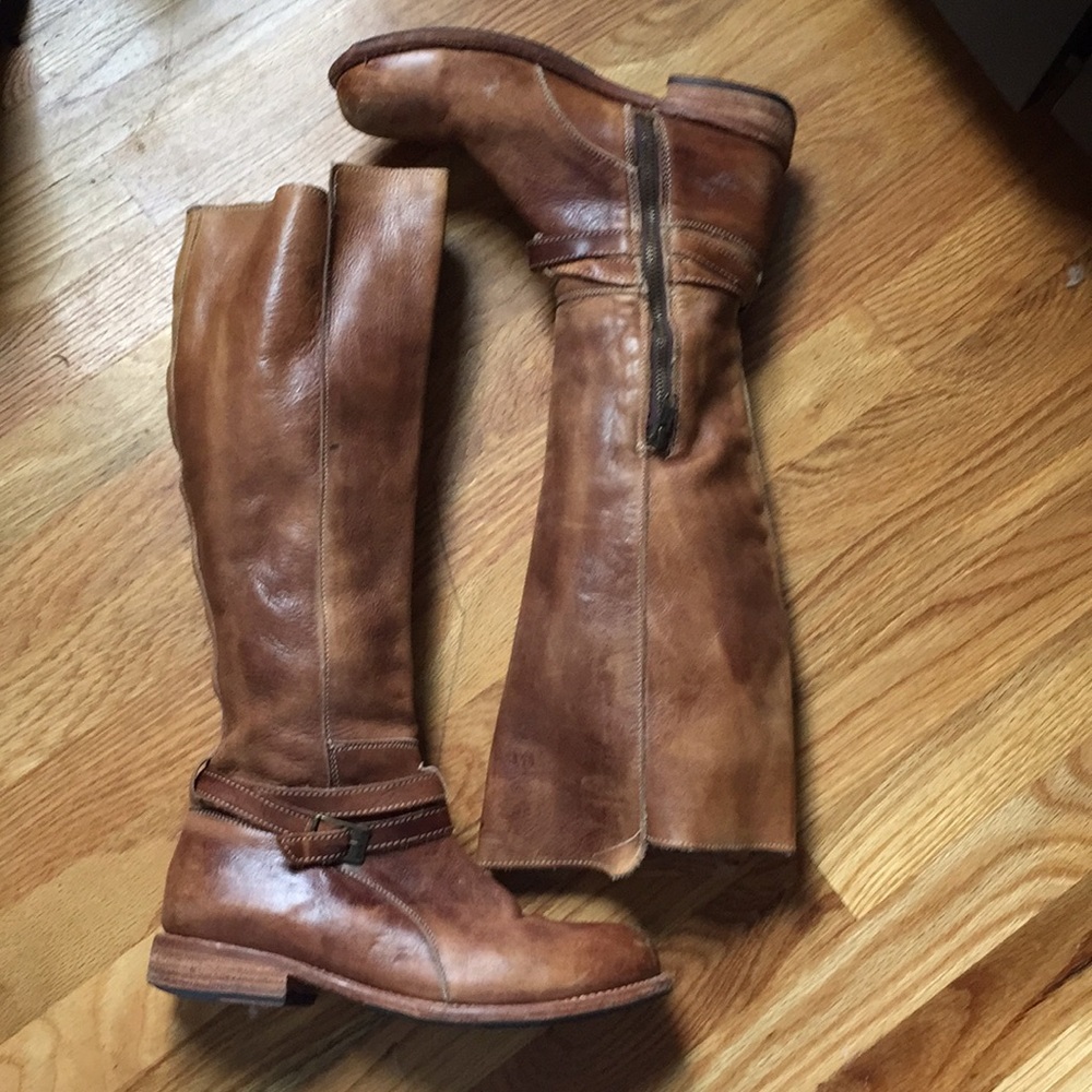 Genuine Leather Riding Boots Frye -esque style